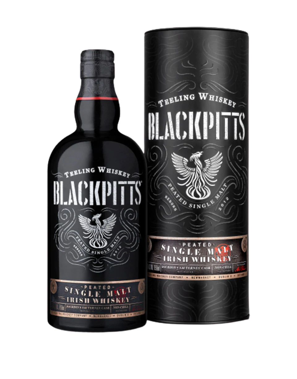 Teeling Blackpitts Peated Single Malt Irish Whiskey bottle