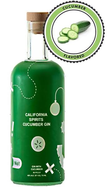 California Spirits Cucumber Gin bottle