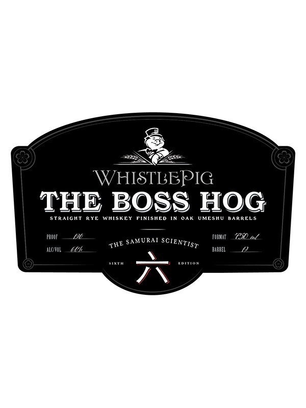 WhistlePig The Boss Hog Edition 六 – The Samurai Scientist bottle