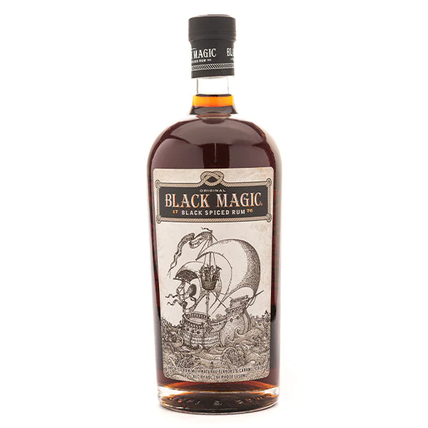 Black Magic Spiced Rum bottle