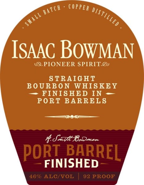 Bowman Isaac Port Barrel Finished Straight Bourbon Whiskey bottle