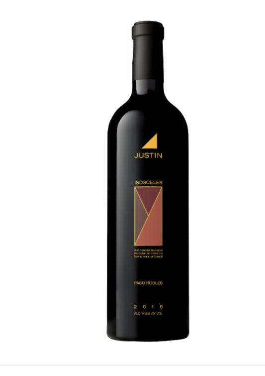 Justin Justification Paso Robles 2016 bottle