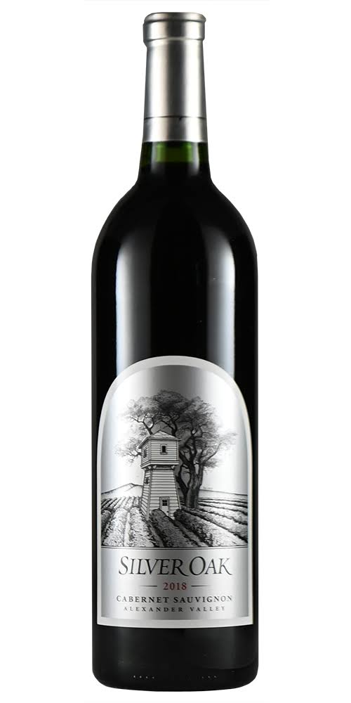 Silver Oak Cabernet Sauvignon 2018 Alexander Valley bottle