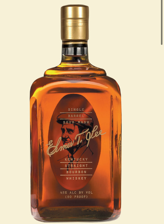 Elmer T. Lee Single Barrel Bourbon bottle