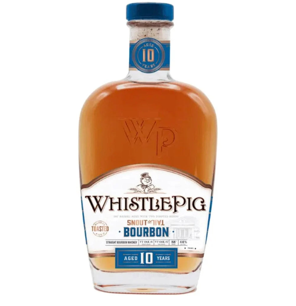 WhistlePig Snout to Tail 10 Year Old Bourbon bottle