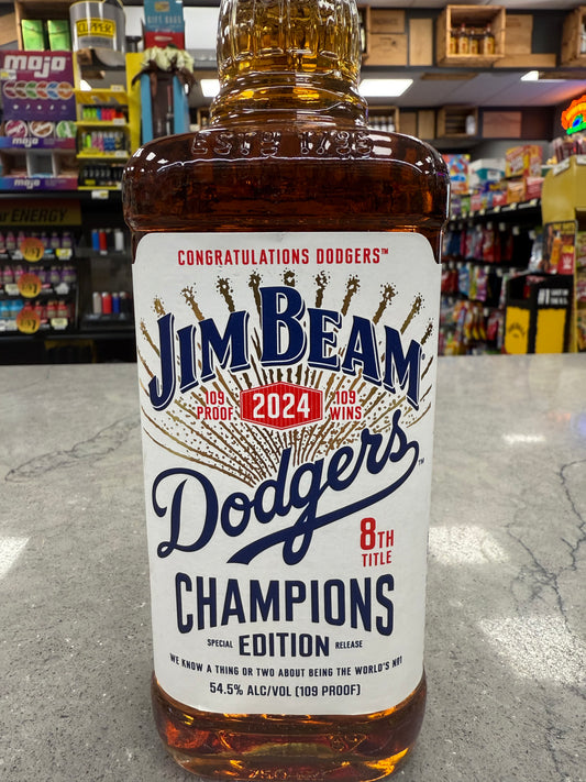 Jim Beam Los Angeles Dodgers bottle