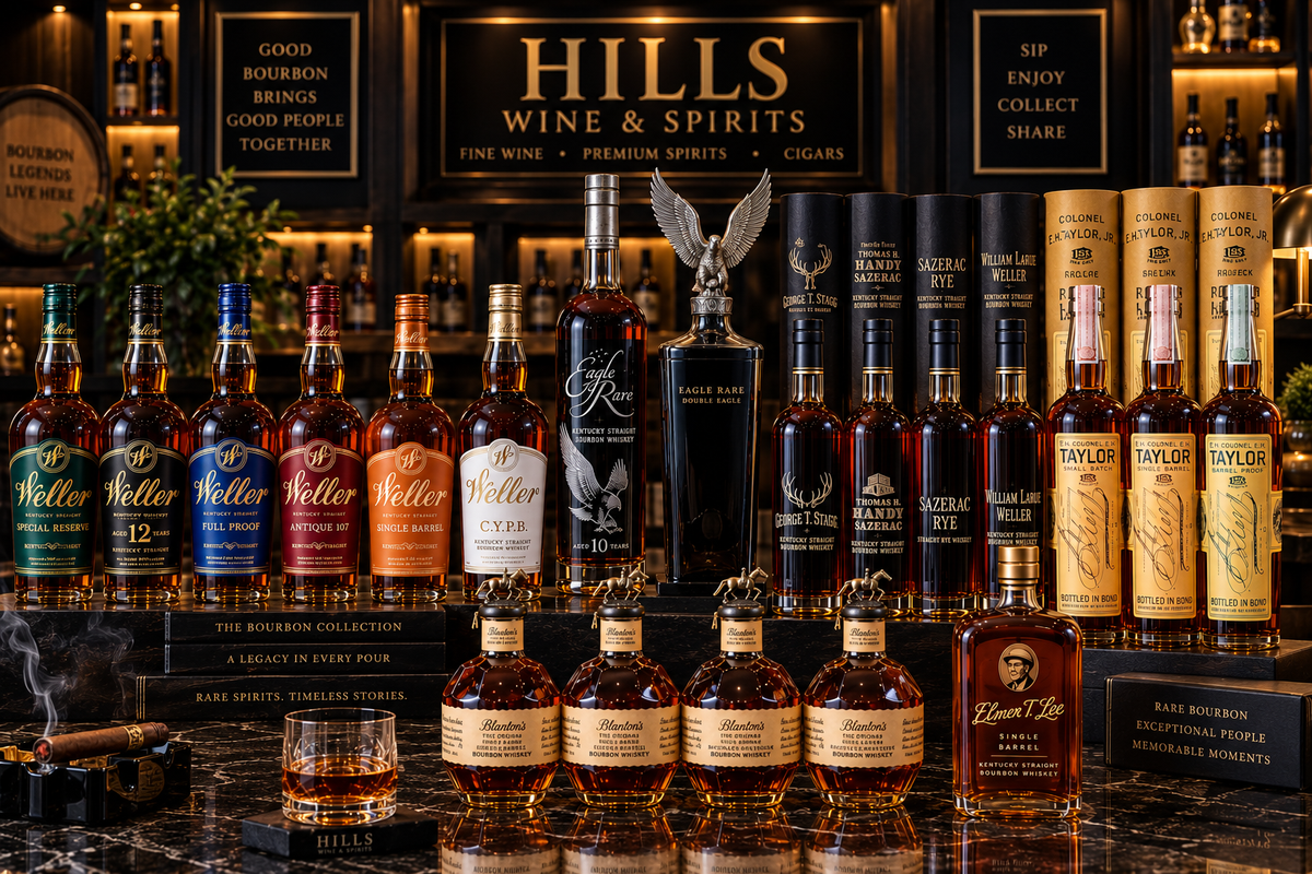 Rare and allocated bottles at Hills Wine & Spirits, ready to ship