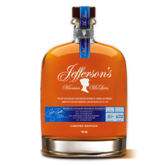 Jefferson's Blend of Straight Bourbon Marian McLain Limited Edition 10 bottle