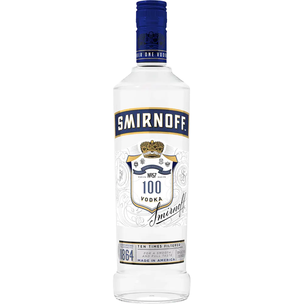 Smirnoff Vodka bottle