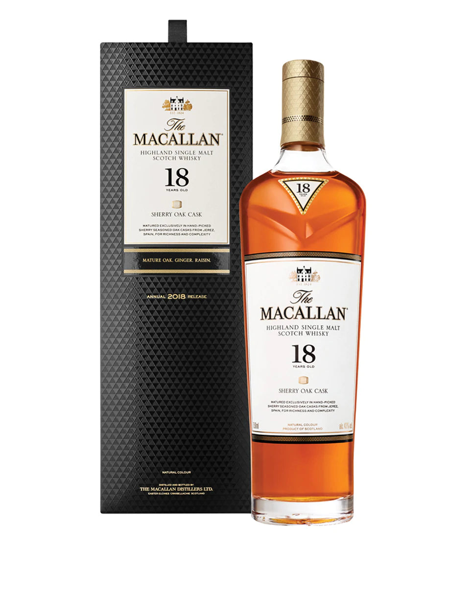 The Macallan Sherry Oak 18 Year Old bottle