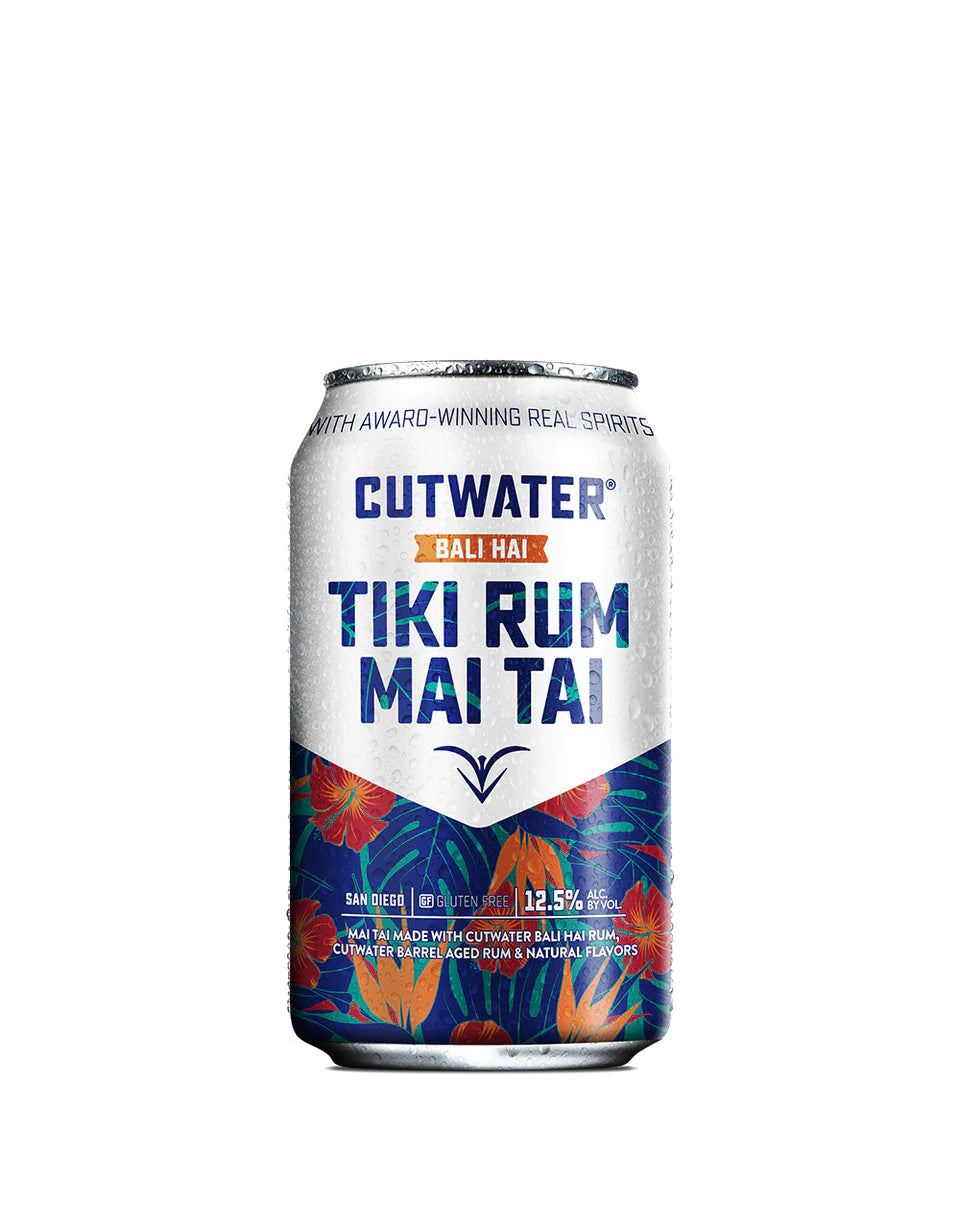 Cutwater Tiki Rum Mai Tai Canned Cocktail 4PK bottle