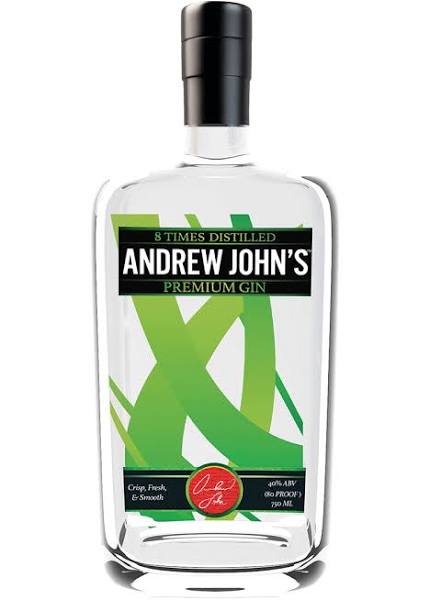 Andrew John's Gin bottle