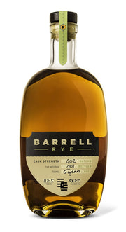 Barrell Rye Cask Strength Bourbon Whiskey