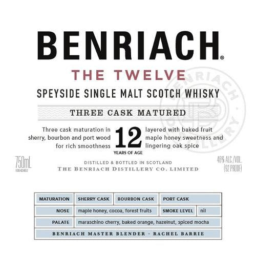 BenRiach The Twelve SPEYSIDE Single Malt Whiskey Aged 12 Years