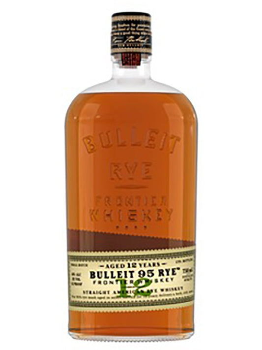 Bulleit 12 Year Old Rye Whiskey bottle