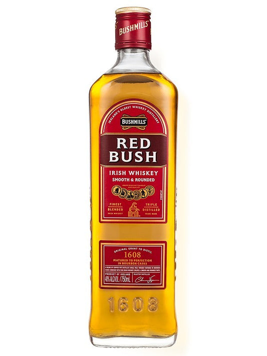 Bushmills Red Bush Irish Whiskey bottle