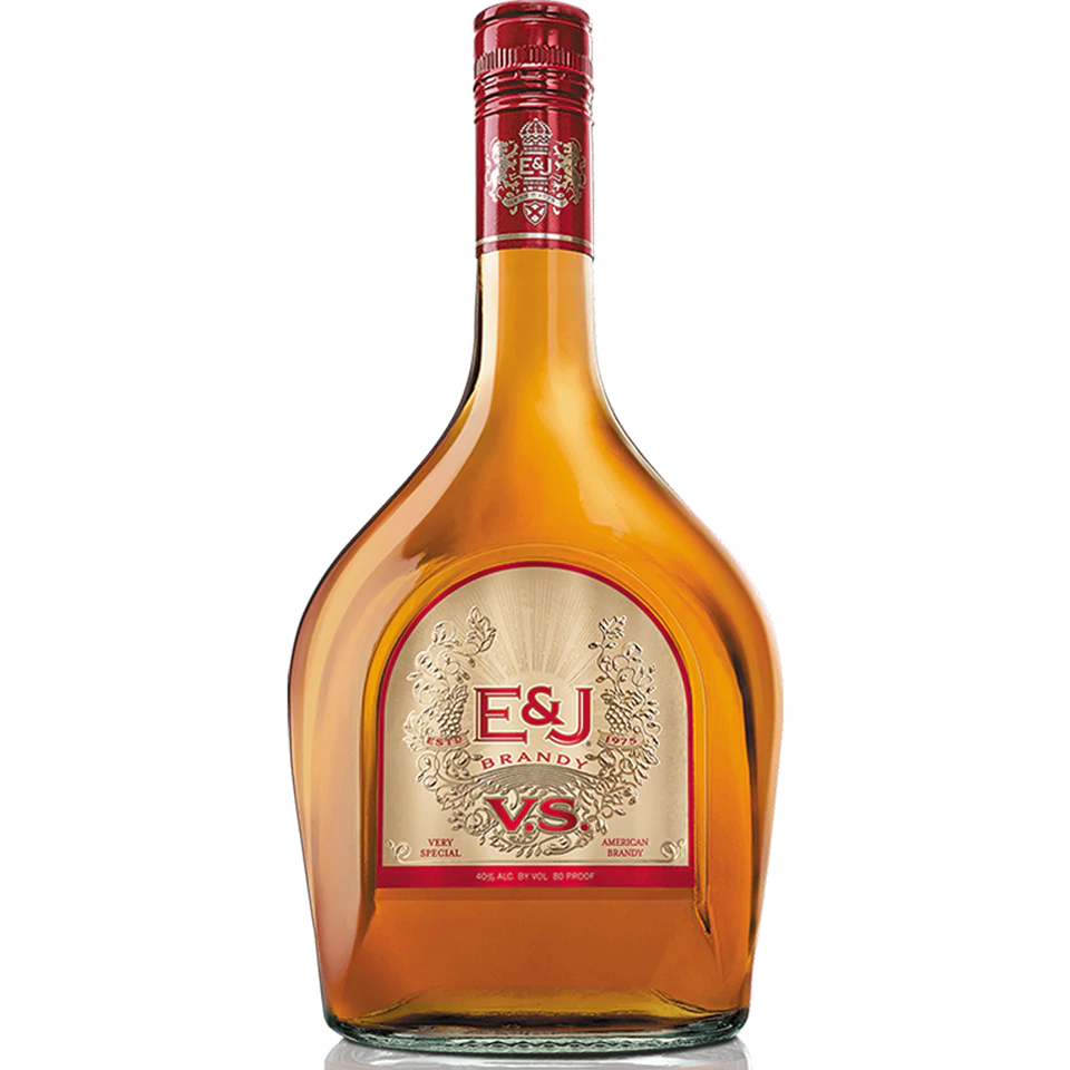 E & J Brandy bottle