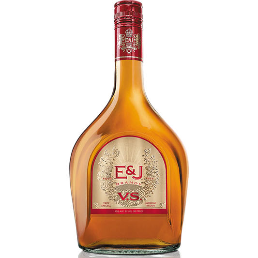 E & J Brandy bottle