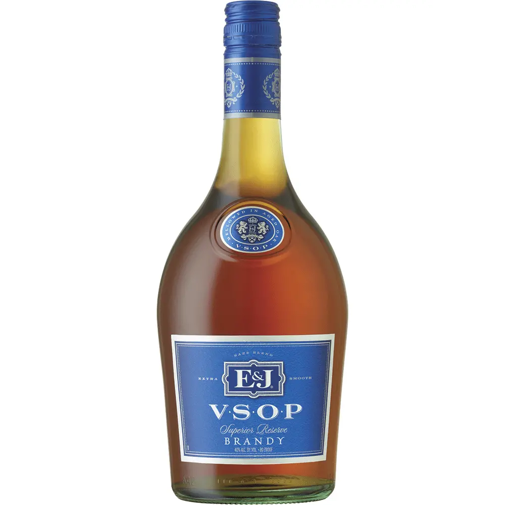 E & J VSOP Brandy bottle