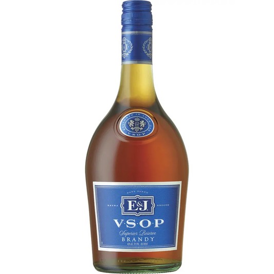 E & J VSOP Brandy bottle