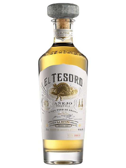 El Tesoro Don Felipe Anejo Tequila bottle