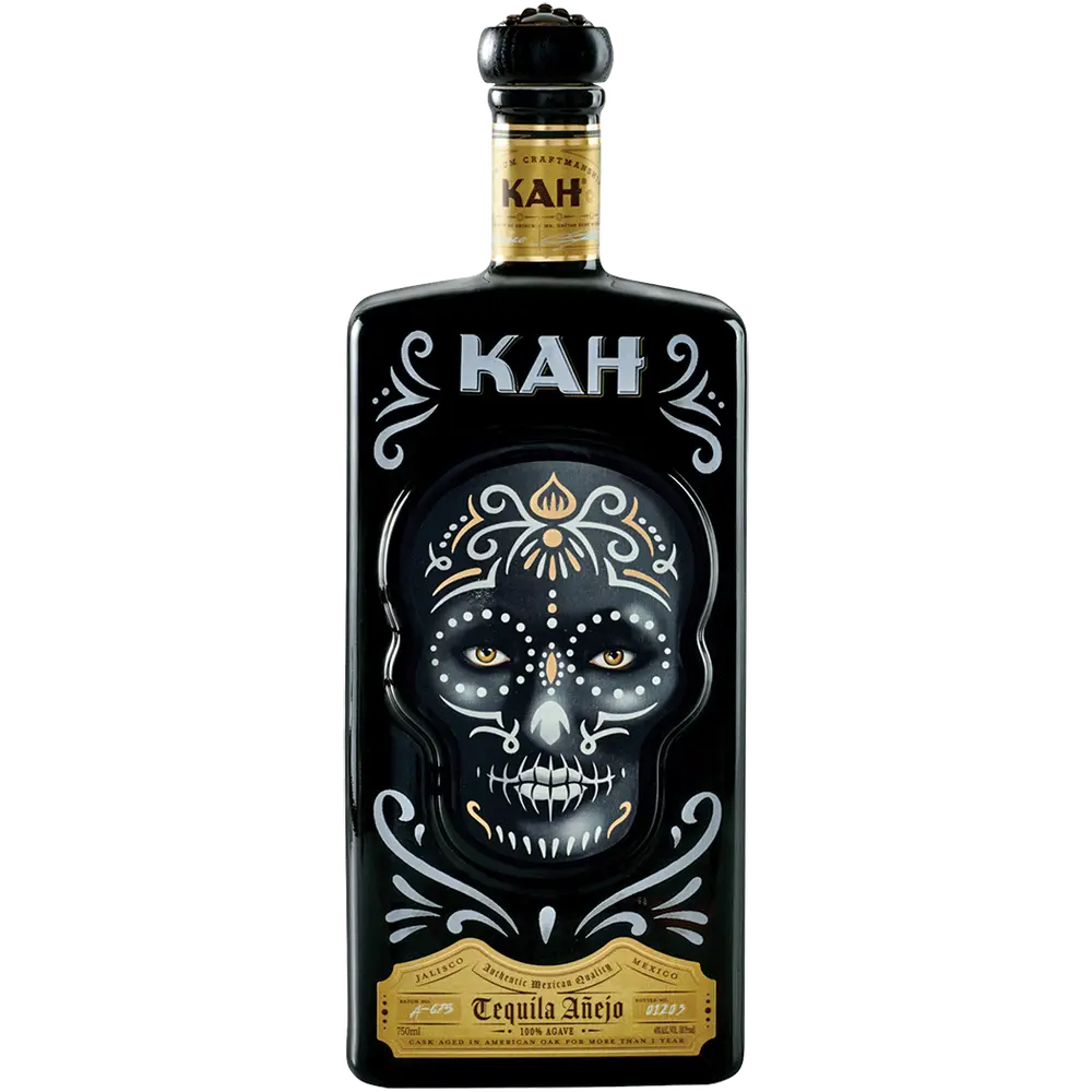 KAH Tequila Anejo bottle