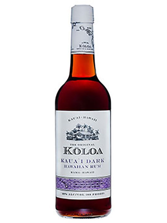 Koloa Kauai Dark Rum bottle