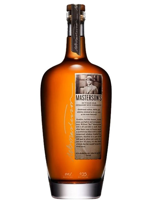 Masterson’s 10 Year Old Straight Rye Whiskey