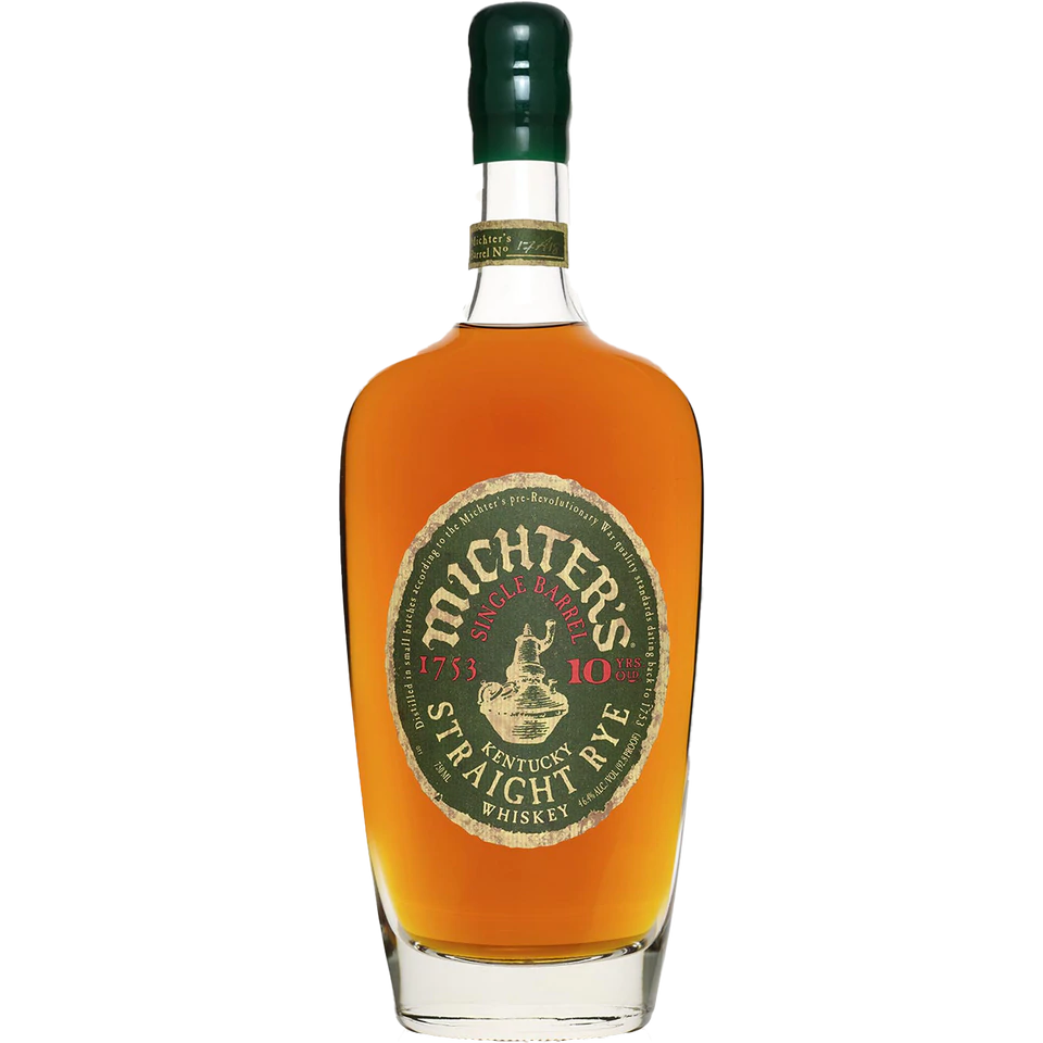Michter's 10 Year Old Single Barrel Straight Rye Whiskey bottle
