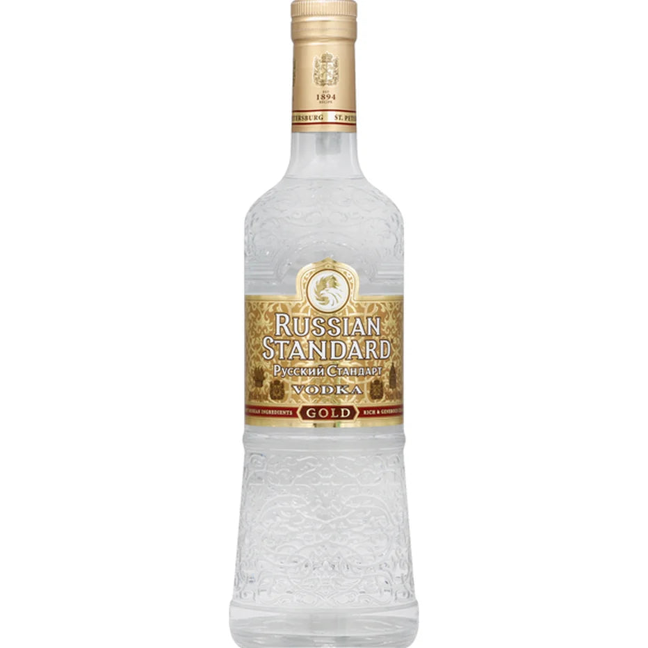 Russian Standard Gold Vodka bottle