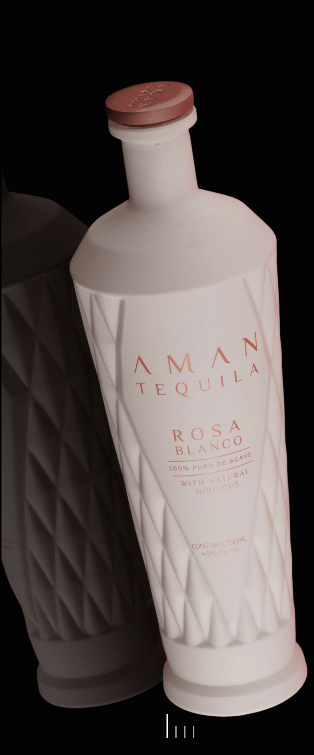 AMAN Rose Blanco Tequila bottle
