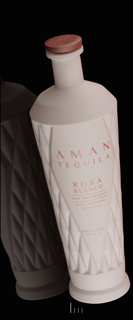 AMAN Rose Blanco Tequila bottle