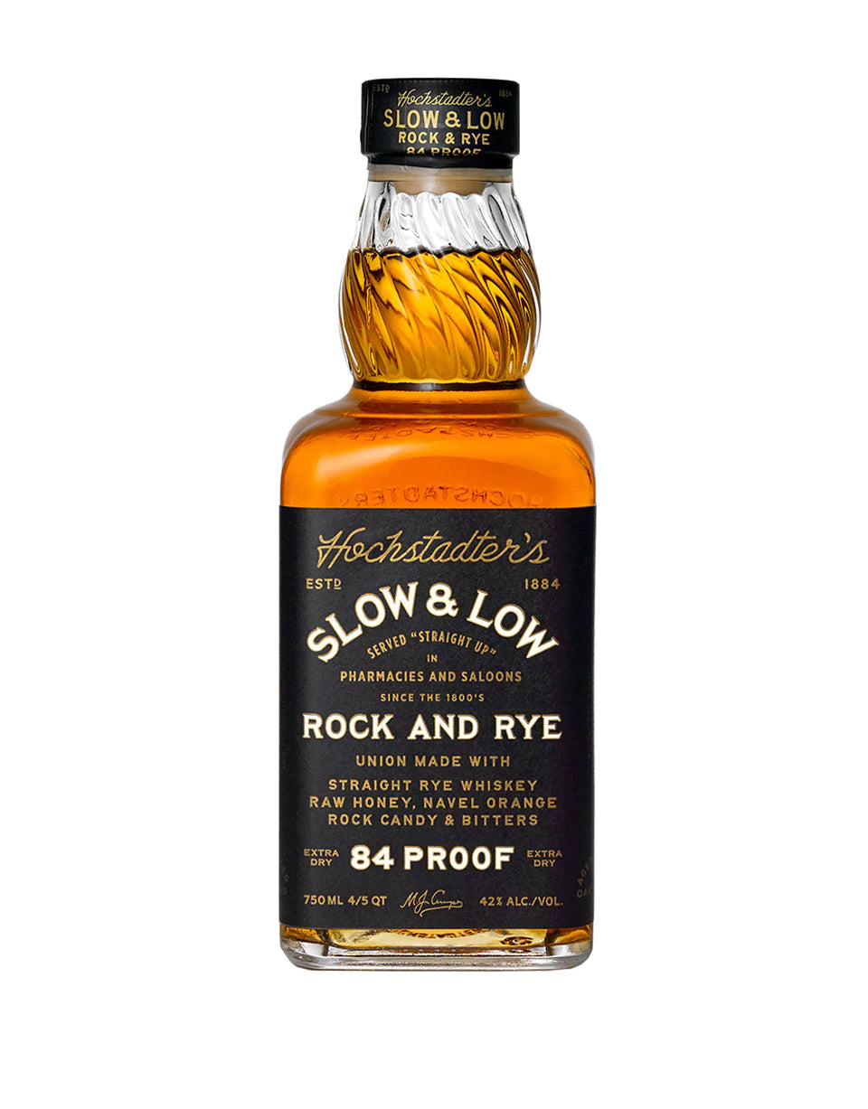 Hochstadter's Slow & Low Rock and Rye 84 Proof bottle