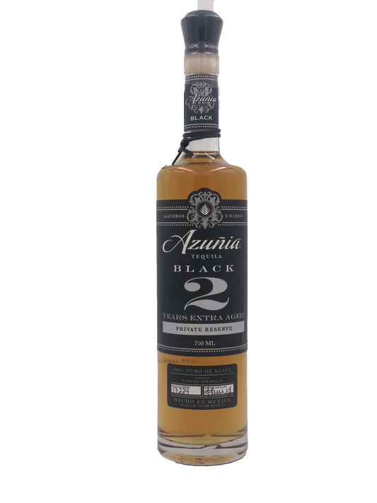 Azuñia Black 2 Year Añejo Special Edition Tequila bottle