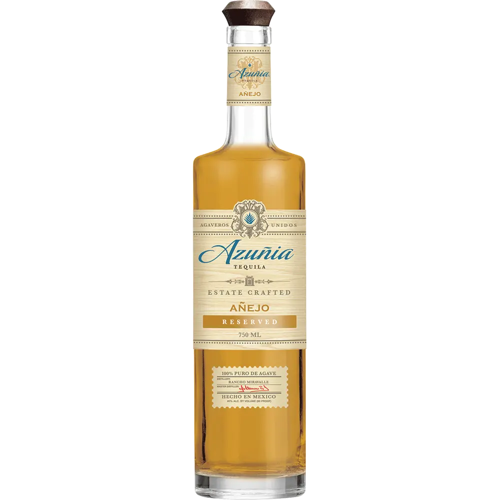 Azuñia Añejo Tequila bottle