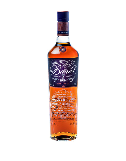 Banks 7 Golden Blend Rum bottle