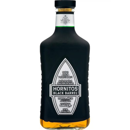 Black Barrel Hornitos Tequila bottle
