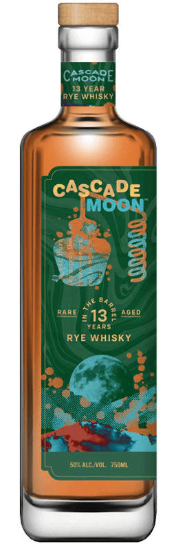 Cascade Moon Rare Aged 13 Year Old Rye Whisky bottle