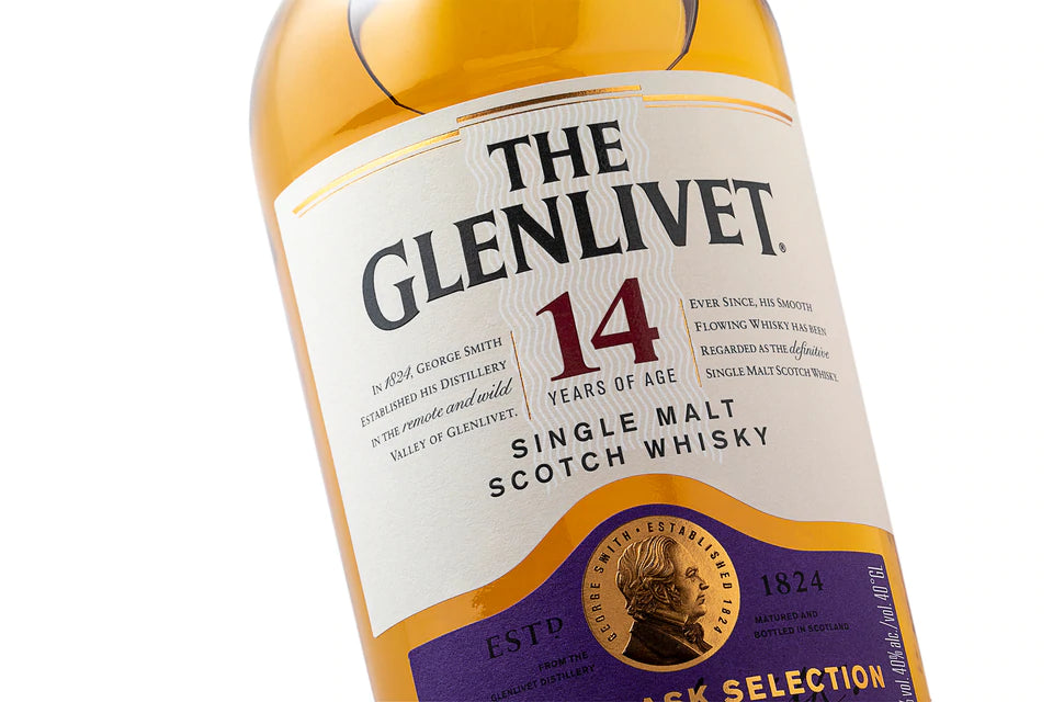 The Glenlivet Single Malt Scotch Whiskey 14 Year Old bottle