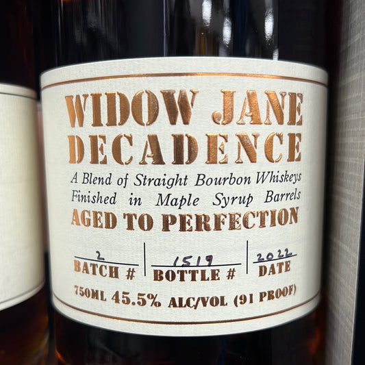 Widow Jane Decadence bottle