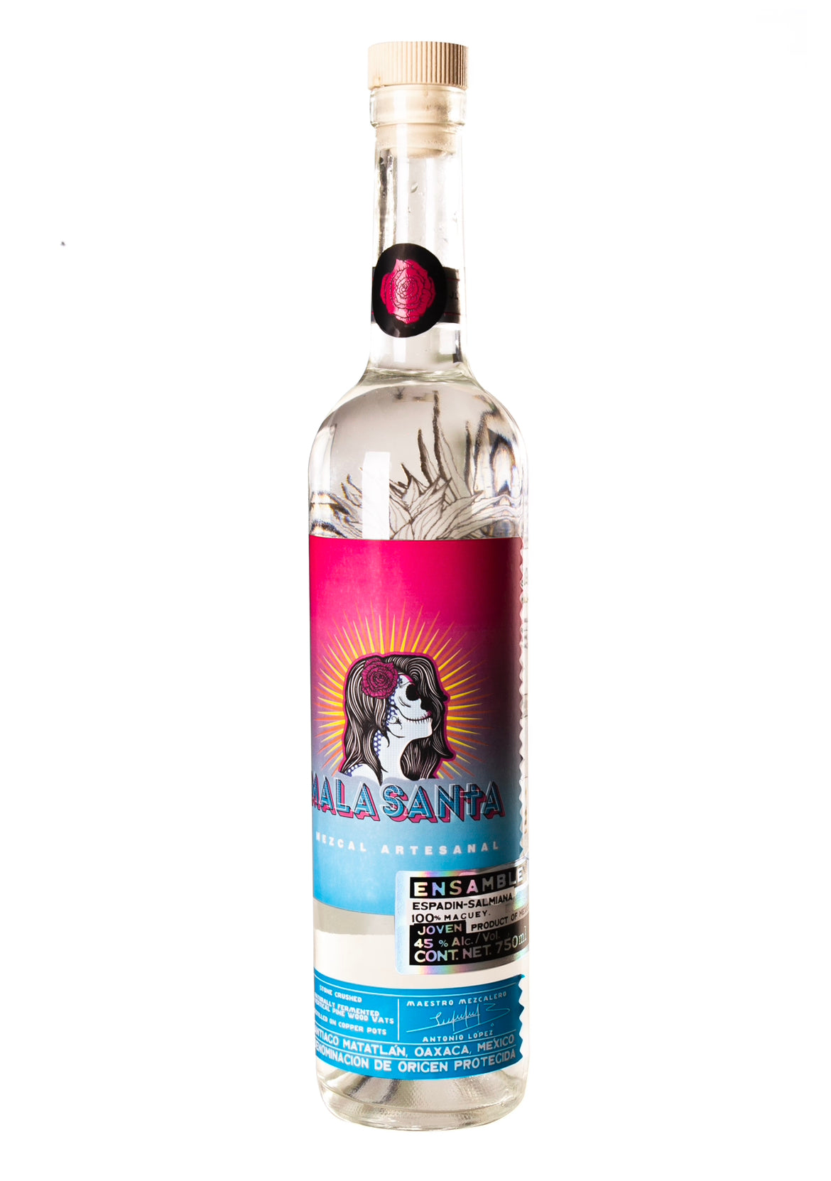 Mala Santa Ensamble Mezcal bottle