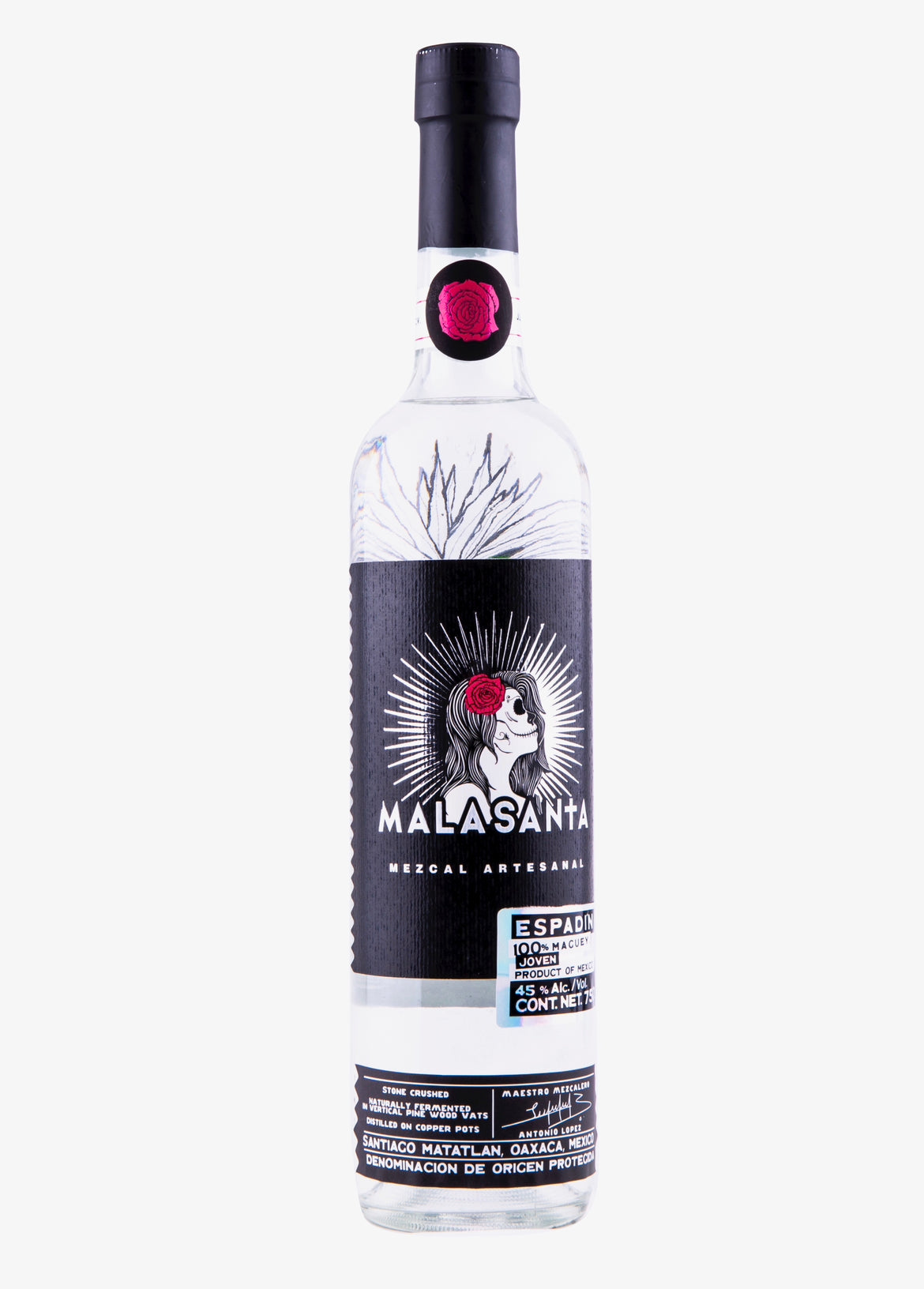 Mala Santa Espadin Mezcal bottle