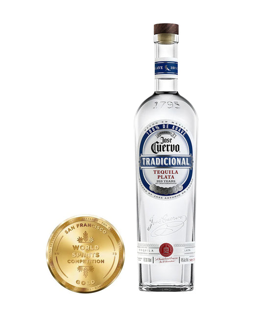 Jose Cuervo Tradicional Silver bottle