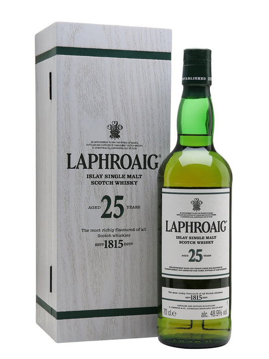 Laphroaig 25 Year Old Cask Strength bottle