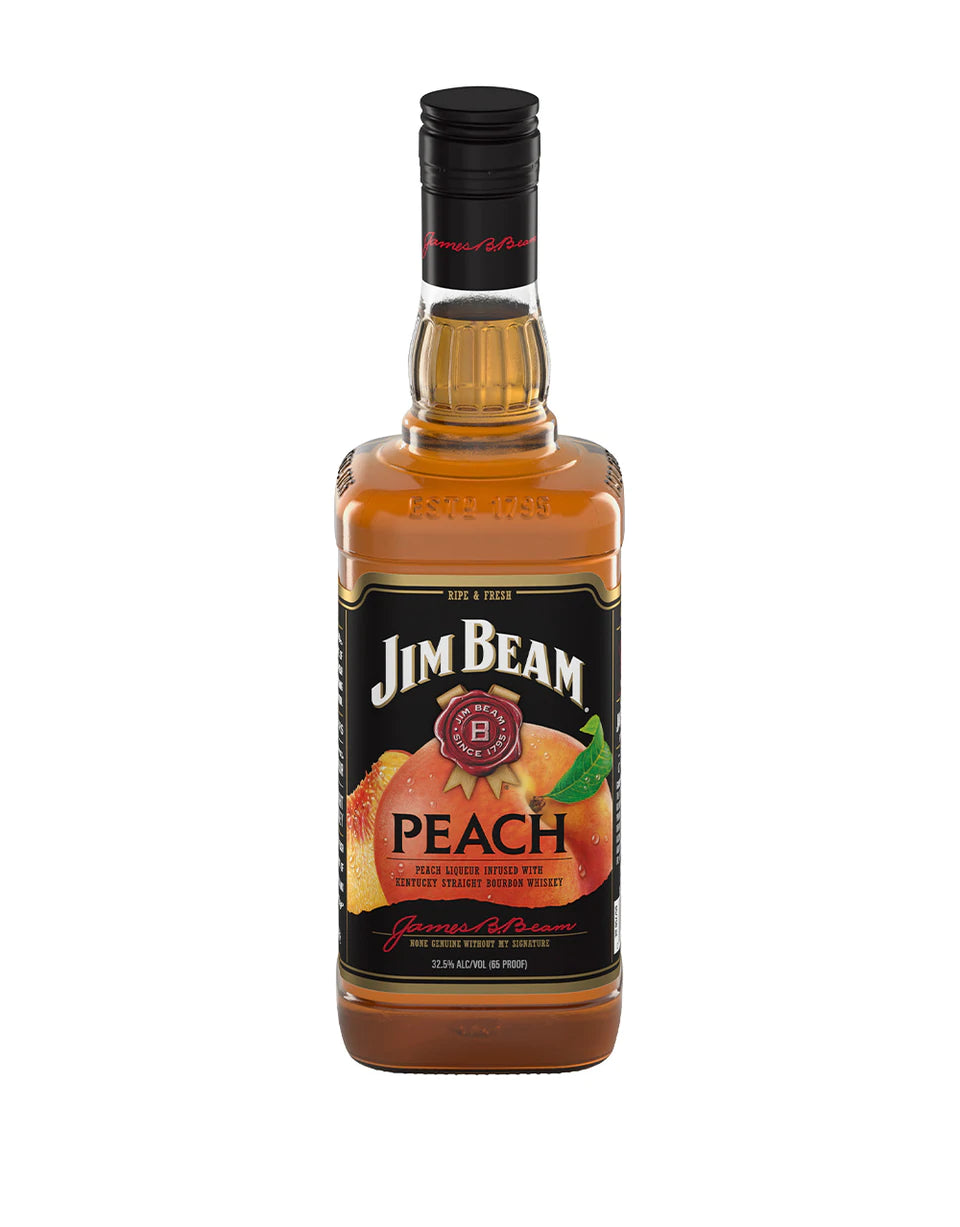 Jim Beam Peach Bourbon bottle