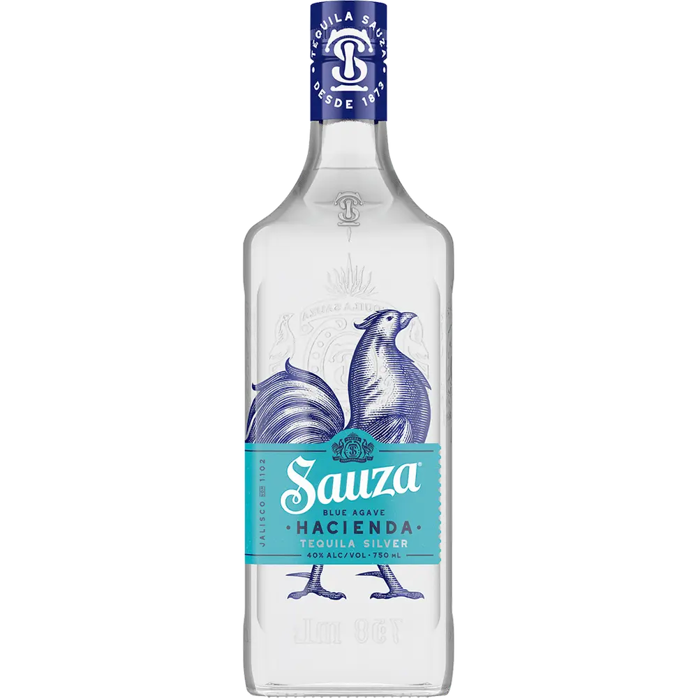 Sauza Hacienda Silver Tequila bottle