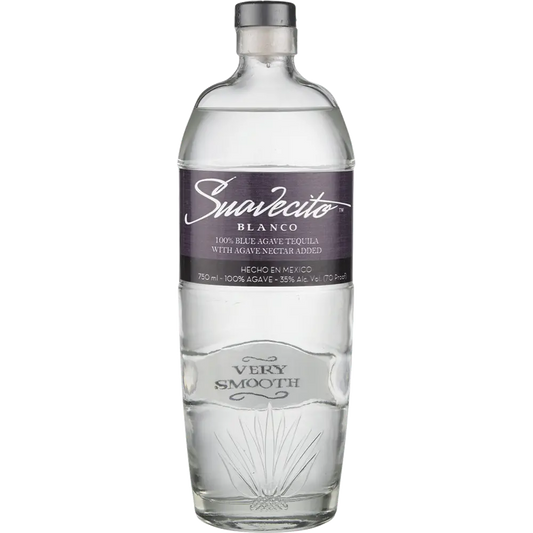 Suavecito Blanco Tequila bottle