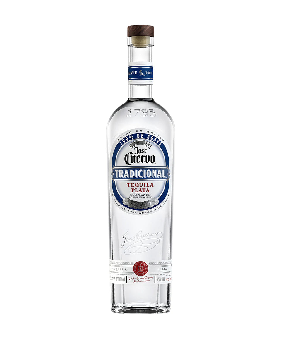Jose Cuervo Tradicional Silver bottle
