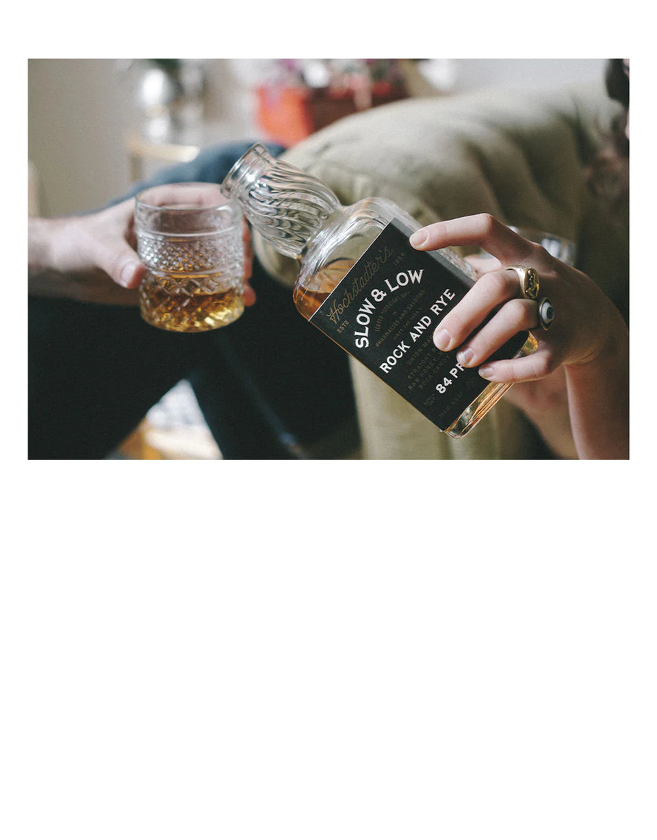 Hochstadter's Slow & Low Rock and Rye 84 Proof bottle